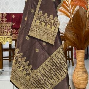 Setelan songket Selendang kecil bahan kristal premium