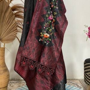 Setelan songket silungkang selendang besar mix sulaman koto gadang