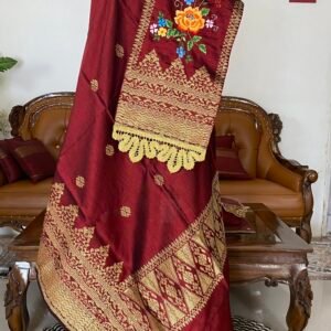 Setelan Songket Selendang Kecil mix Sulaman Koto Gadang